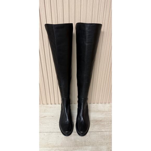 Stuart Weitzman Women's Reserve Over the Knee Leather Boots Sz 7 - Picture 3 of 13